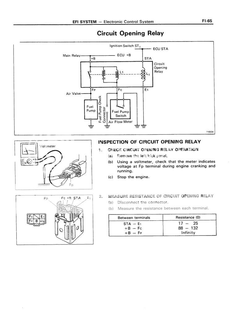 Fuel Pump Circuit Opening Relay Testing YotaTech Forums
